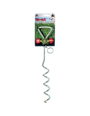 Prevue Pet Products 18 Inch Spiral Tie-Out Stake Heavy Duty