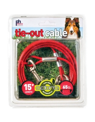 Prevue Pet Products 15 Foot Tie-out Cable Medium Duty