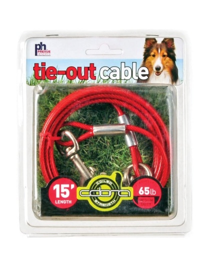 Prevue Pet Products 15 Foot Tie-out Cable Medium Duty