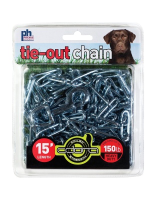 Prevue Pet Products 15 Foot Tie-out Chain Heavy Duty