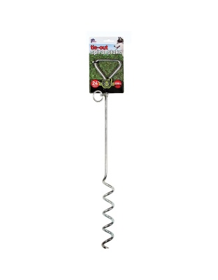 Prevue Pet Products 24 Inch Spiral Tie-Out Stake Heavy Duty
