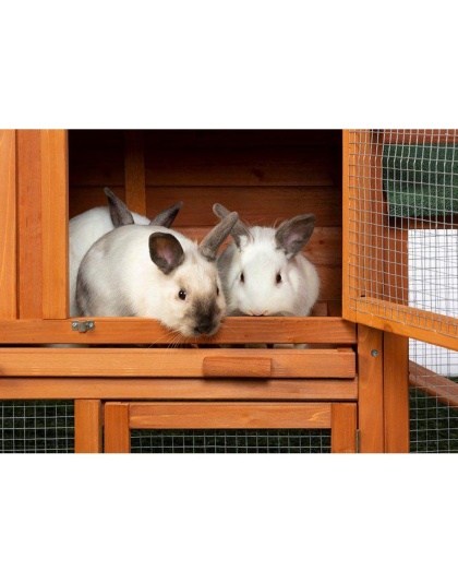 Prevue Pet Products Rabbit Hutch with Double Run