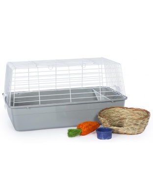 Prevue Pet Products Bella Rabbit Cage Kit - Gray