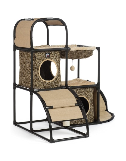 Prevue Pet Products Catville Townhome - Leopard Print