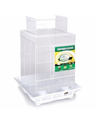 Clean Life Play Top Bird Cage - Red & Black