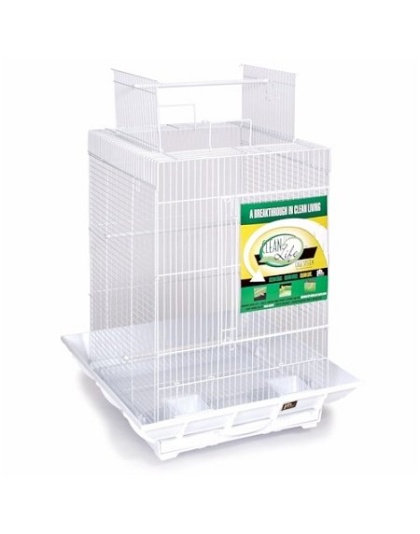 Clean Life Play Top Bird Cage - Red & Black