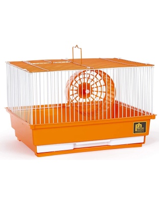 Prevue Pet Products Single-Story Hamster and Gerbil Cage - Orange