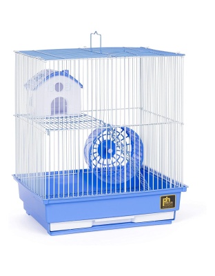 Prevue Pet Products Two Story Hamster Cage - Blue