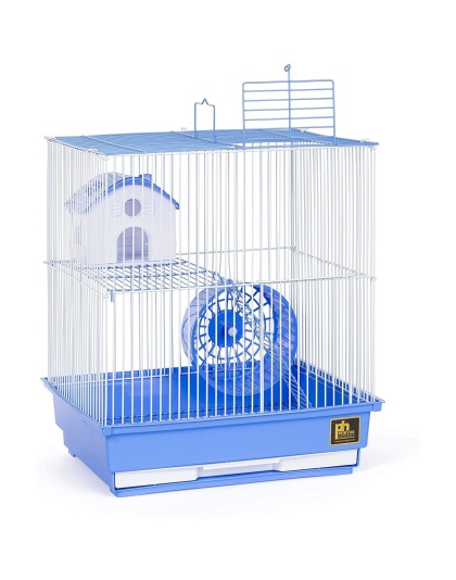 Prevue Pet Products Two Story Hamster Cage - Blue