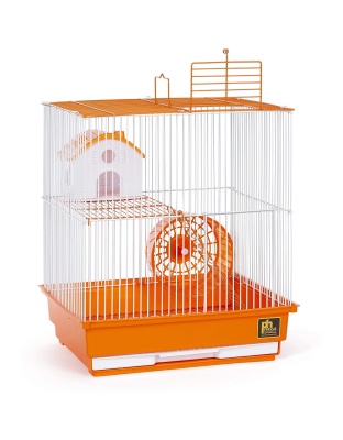 Prevue Pet Products Two Story Hamster Cage - Orange