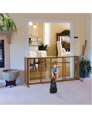 Large Deluxe Freestanding Pet Gate