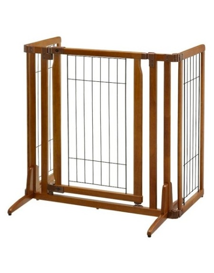 Premium Plus Freestanding Pet Gate with Door