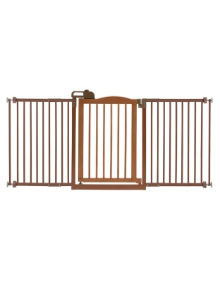 One-Touch Gate II Wide in Brown
