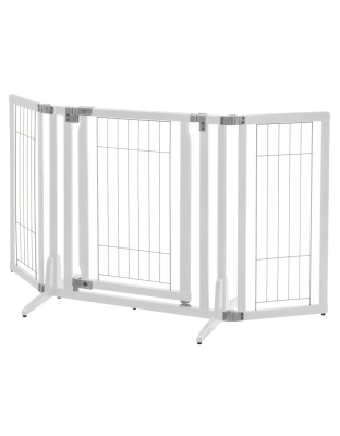Richel Premium Plus Freestanding Pet Gate - Origami White