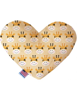 Georgie the Giraffe 6 inch Canvas Heart Dog Toy