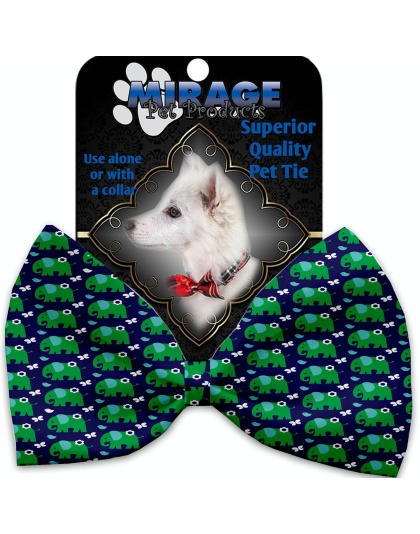 Elephants and Butterflies Pet Bow Tie