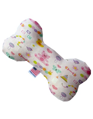 Baby Girl 10 inch Canvas Bone Dog Toy