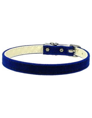 Velvet 3/8" Plain Collar Blue 10