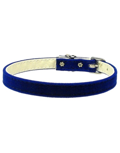 Velvet 3/8" Plain Collar Blue 10