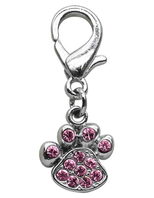 Lobster Claw Paw Charm Pink