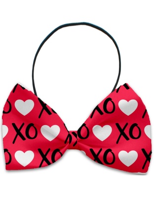 Red XOXO Pet Bow Tie