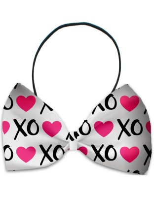 Pink XOXO Pet Bow Tie