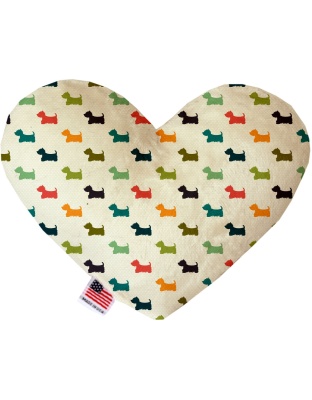 It is a Westie's World 6 inch Canvas Heart Dog Toy