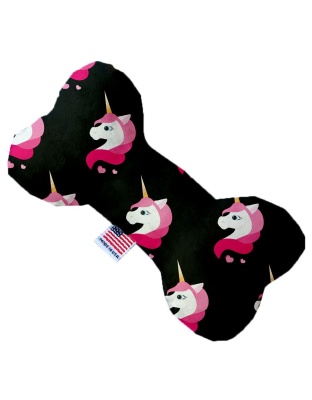 Pretty Pink Unicorns 10 inch Canvas Bone Dog Toy