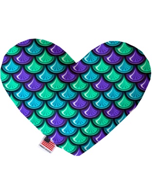 Mermaid Scales 6 inch Canvas Heart Dog Toy