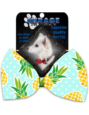 Pineapples and Polka Dots Pet Bow Tie