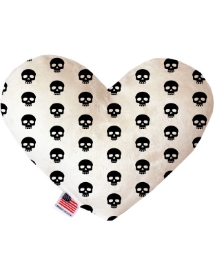 Skulls 6 inch Canvas Heart Dog Toy