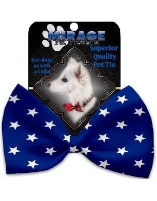 Blue Stars Pet Bow Tie