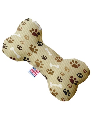 Mocha Paws and Canvas Bone Dog Toy