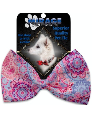 Pink Bohemian Pet Bow Tie