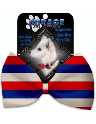 Patriotic Stripes Pet Bow Tie