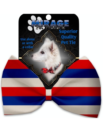 Patriotic Stripes Pet Bow Tie