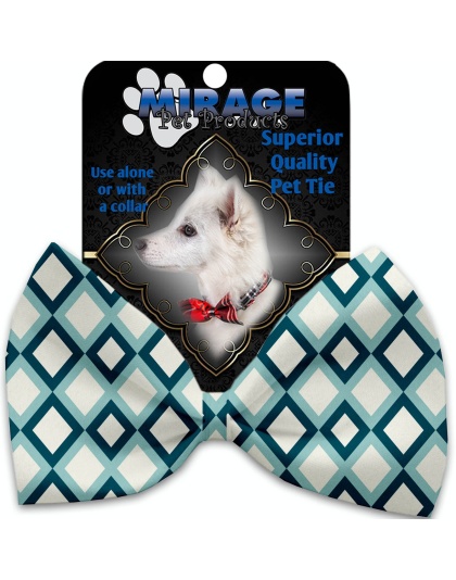 Blue Diamonds Pet Bow Tie