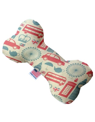 London Love 10 inch Canvas Bone Dog Toy