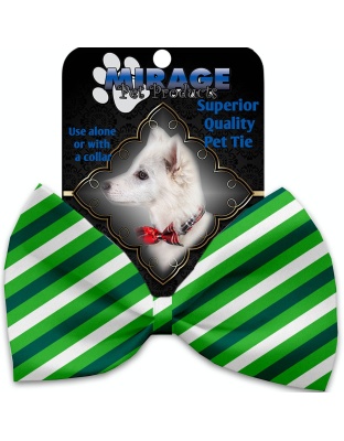 St Patrick's Stripes Pet Bow Tie