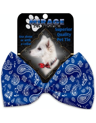 Blue Western Pet Bow Tie