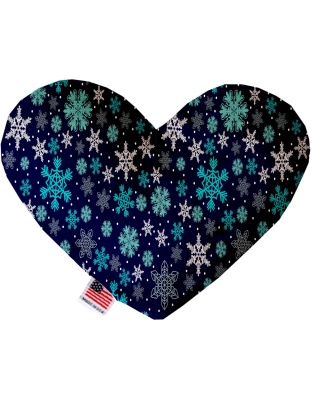 Snowflake Blues 6 Inch Heart Dog Toy