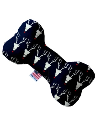Team Prancer 10 Inch Canvas Bone Dog Toy