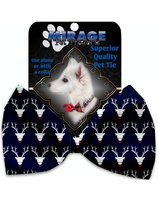 Team Prancer Pet Bow Tie Collar Accessory with Velcro
