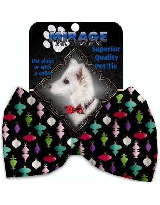 Classic Christmas Ornaments Pet Bow Tie Collar Accessory with Velcro