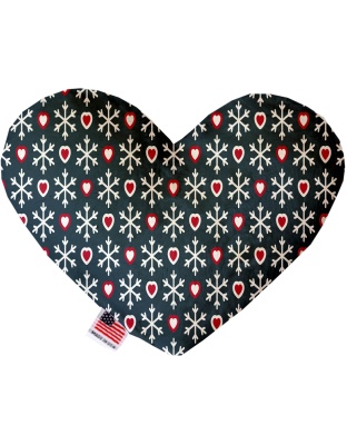 Snowflakes and Canvas Heart Dog Toy