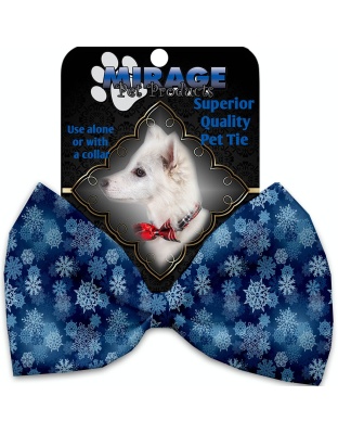 Winter Wonderland Pet Bow Tie Collar Accessory with Velcro