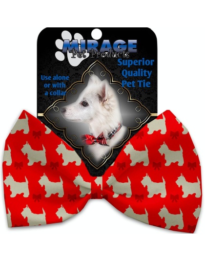 Christmas Westies Pet Bow Tie