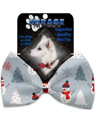 Look at Frosty Go Pet Bow Tie Collar Accessory with Velcro