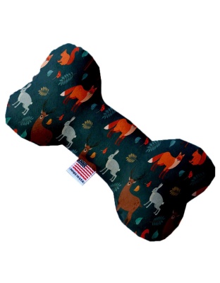Fall Friends 10 Inch Canvas Bone Dog Toy
