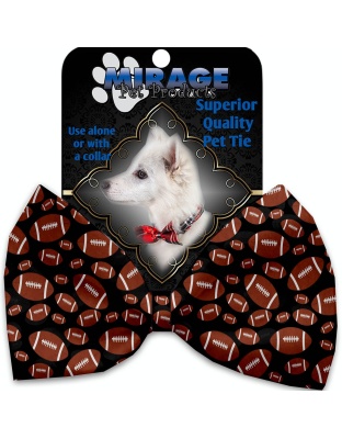 Footballs Pet Bow Tie Collar Accessory with Velcro
